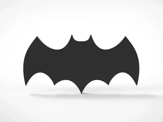 1966 Batman Chest Logo Symbol Emblem 3D print model