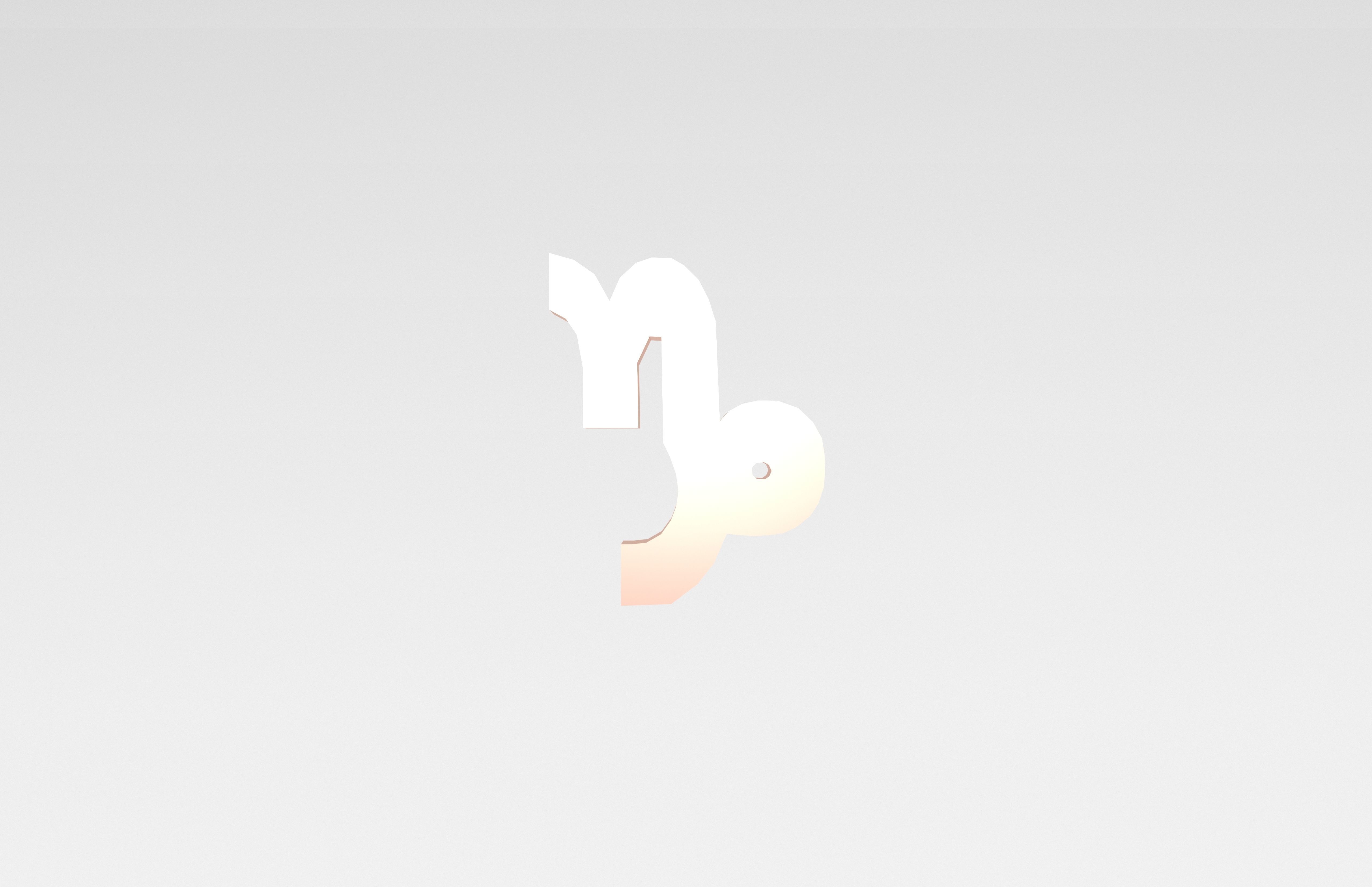 Capricorn v1 007 Low-poly 3D model_2