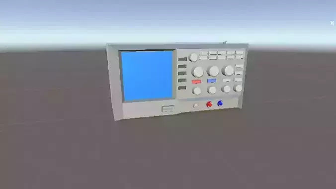 Oscilloscope electronic device 3D model