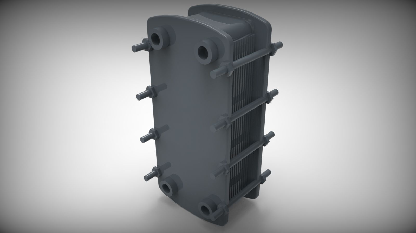 heat exchanger 3D model_3