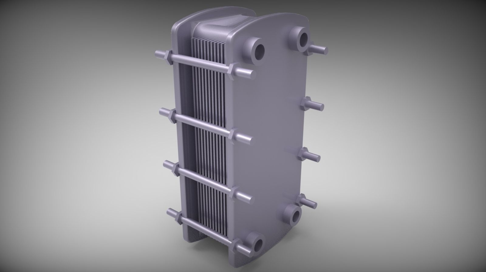 heat exchanger 3D model_1