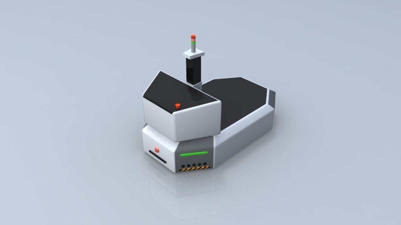 factory AGV 3D model_1