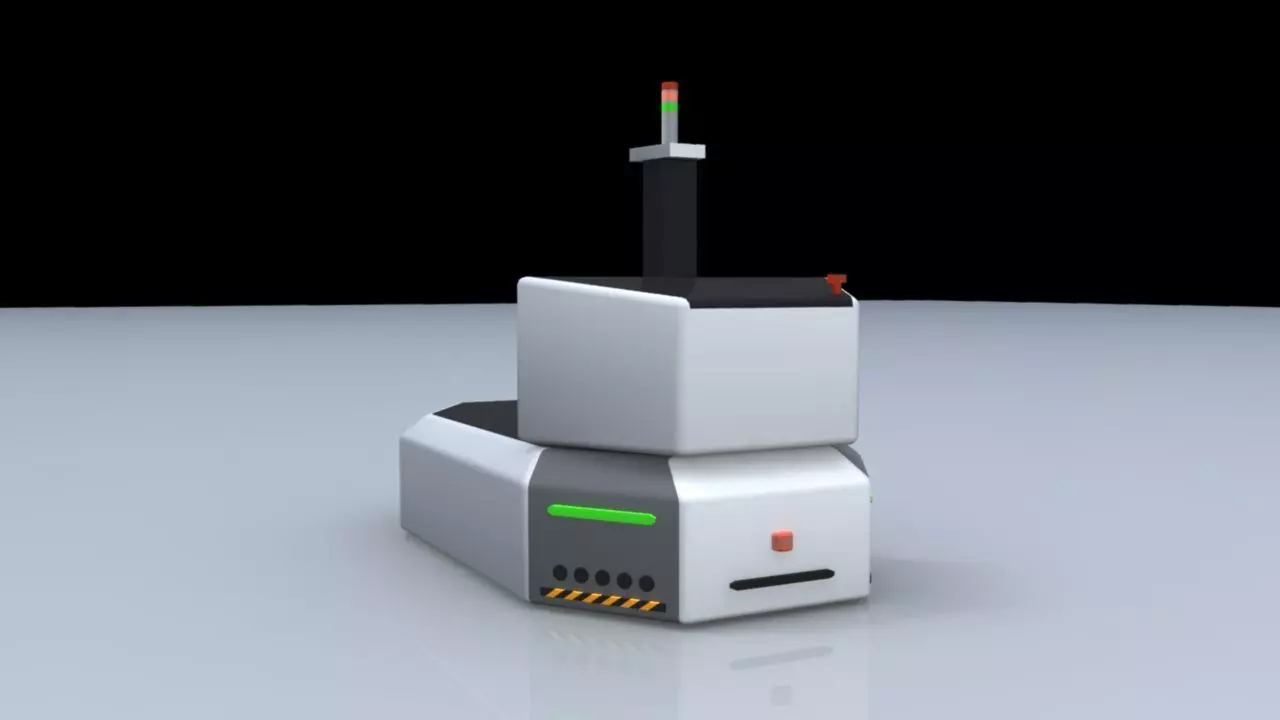 factory AGV 3D model_0