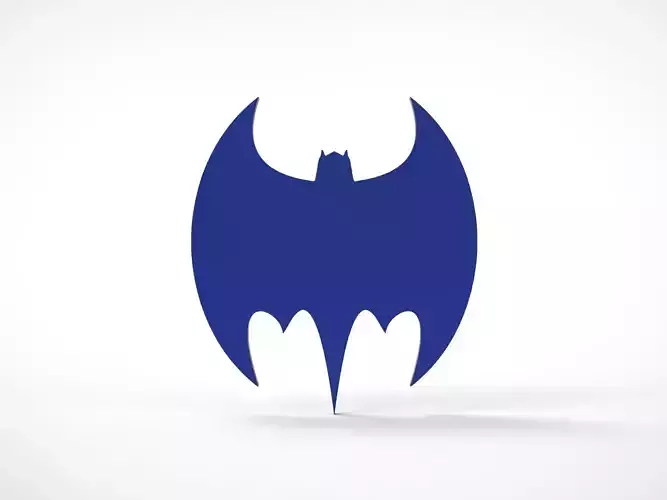 1965 Batman Chest Logo Symbol Emblem 3D print model