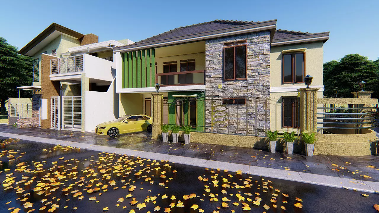 2 Floor Home Design 3D print model