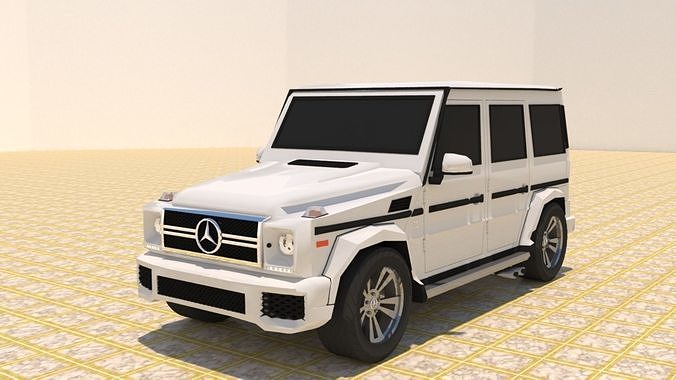 MERCEDES BENZ G550 G-WAGEN SUV  Low-poly 3D model