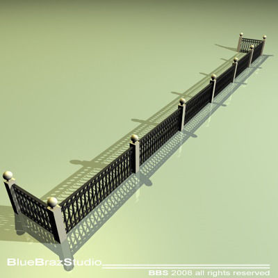 railing 01 Free 3D model_3