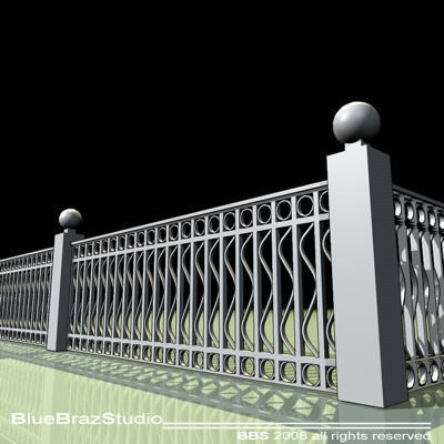 railing 01 Free 3D model_1