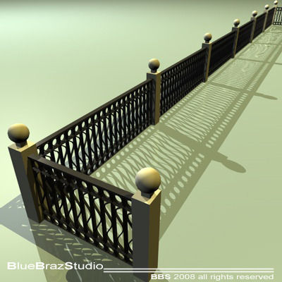 railing 01 Free 3D model_2