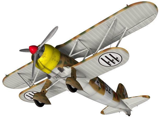 Fiat CR42 Falco 3D model_4