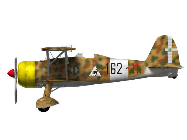 Fiat CR42 Falco 3D model_2
