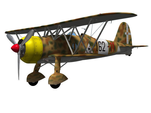 Fiat CR42 Falco 3D model_7