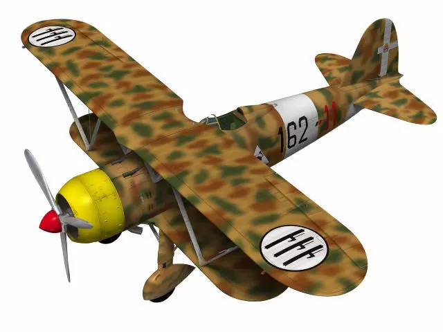 Fiat CR42 Falco 3D model_0