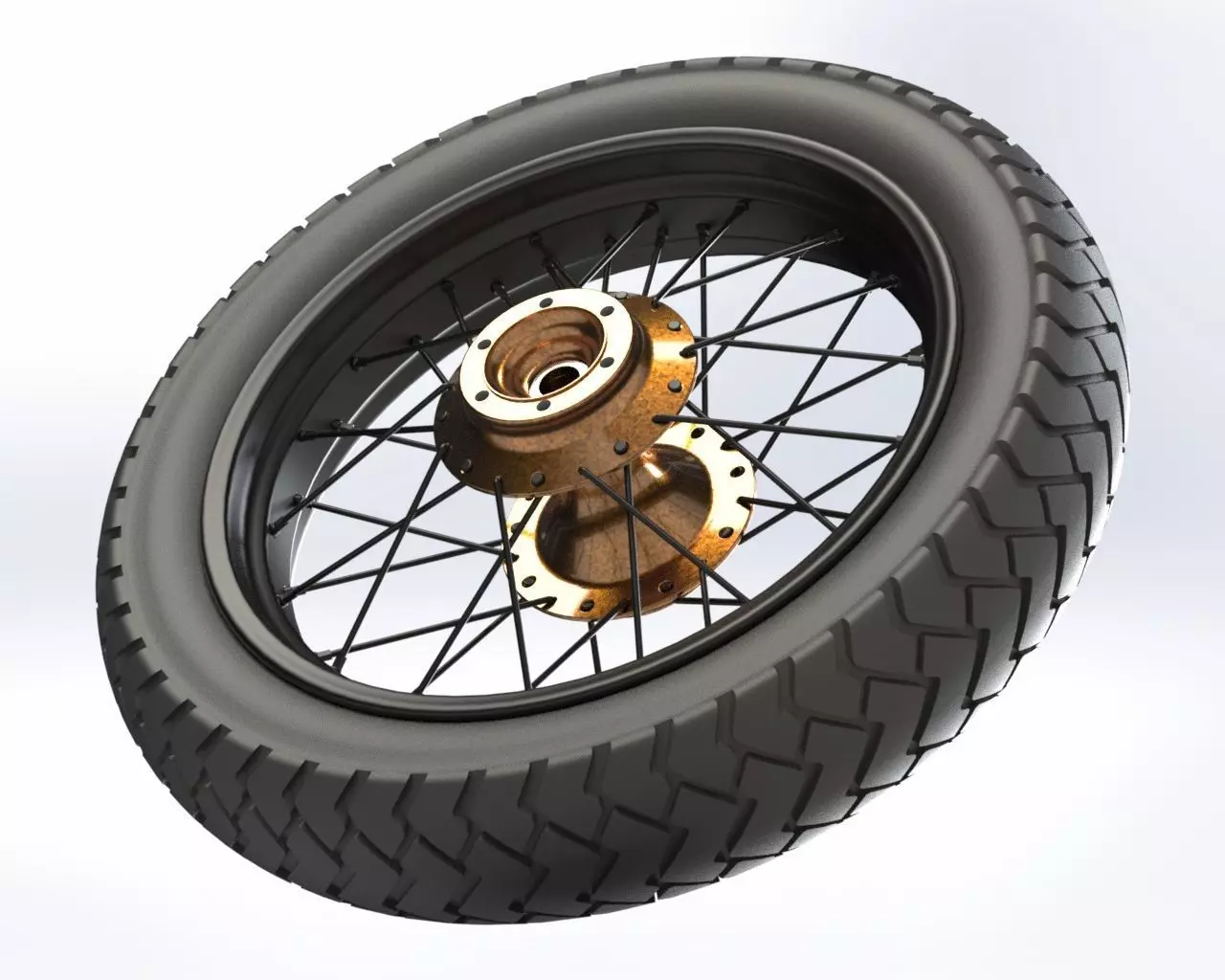 Motorcycle Rim 3D model