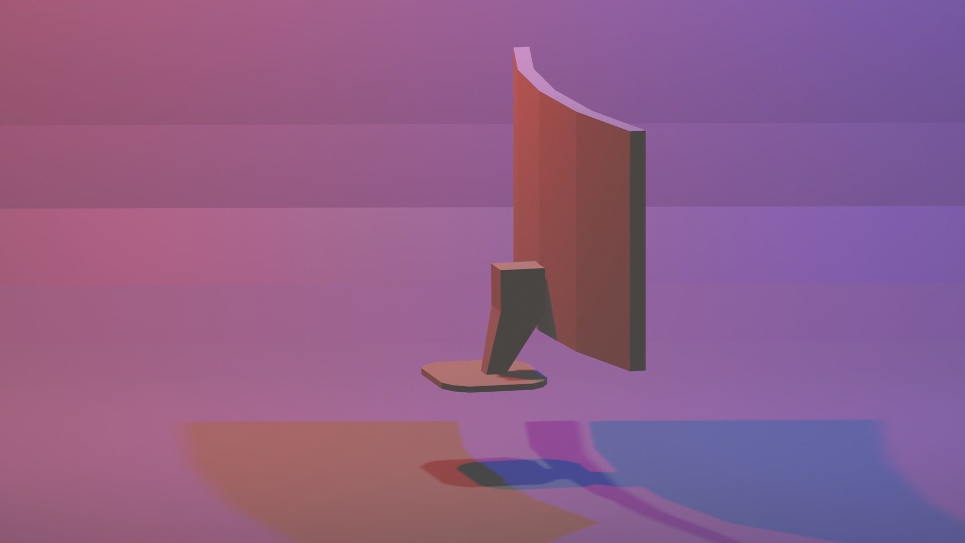 PC MONITOR Low-poly 3D model Low-poly 3D model 3D model_8