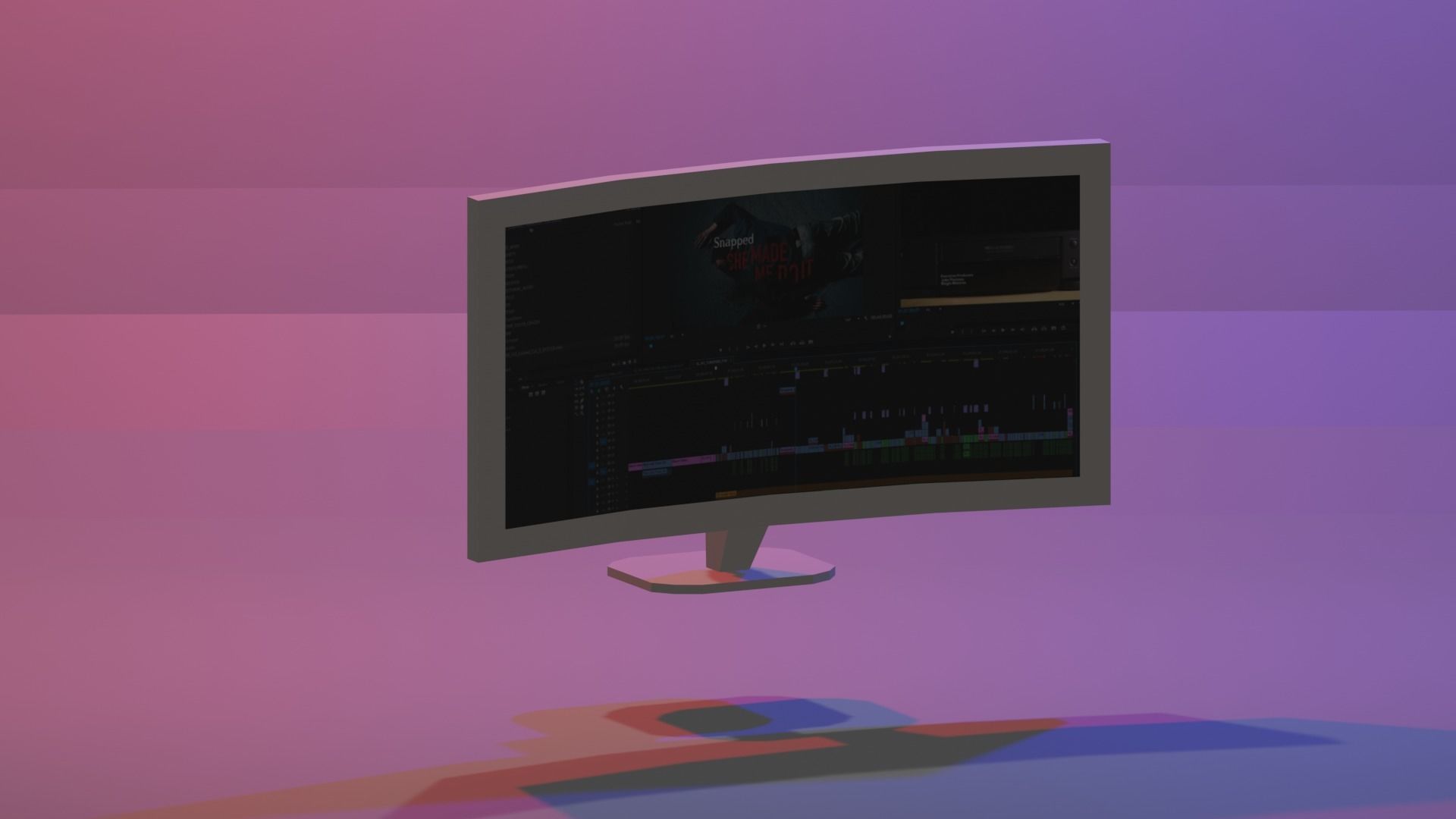 PC MONITOR Low-poly 3D model Low-poly 3D model 3D model_10