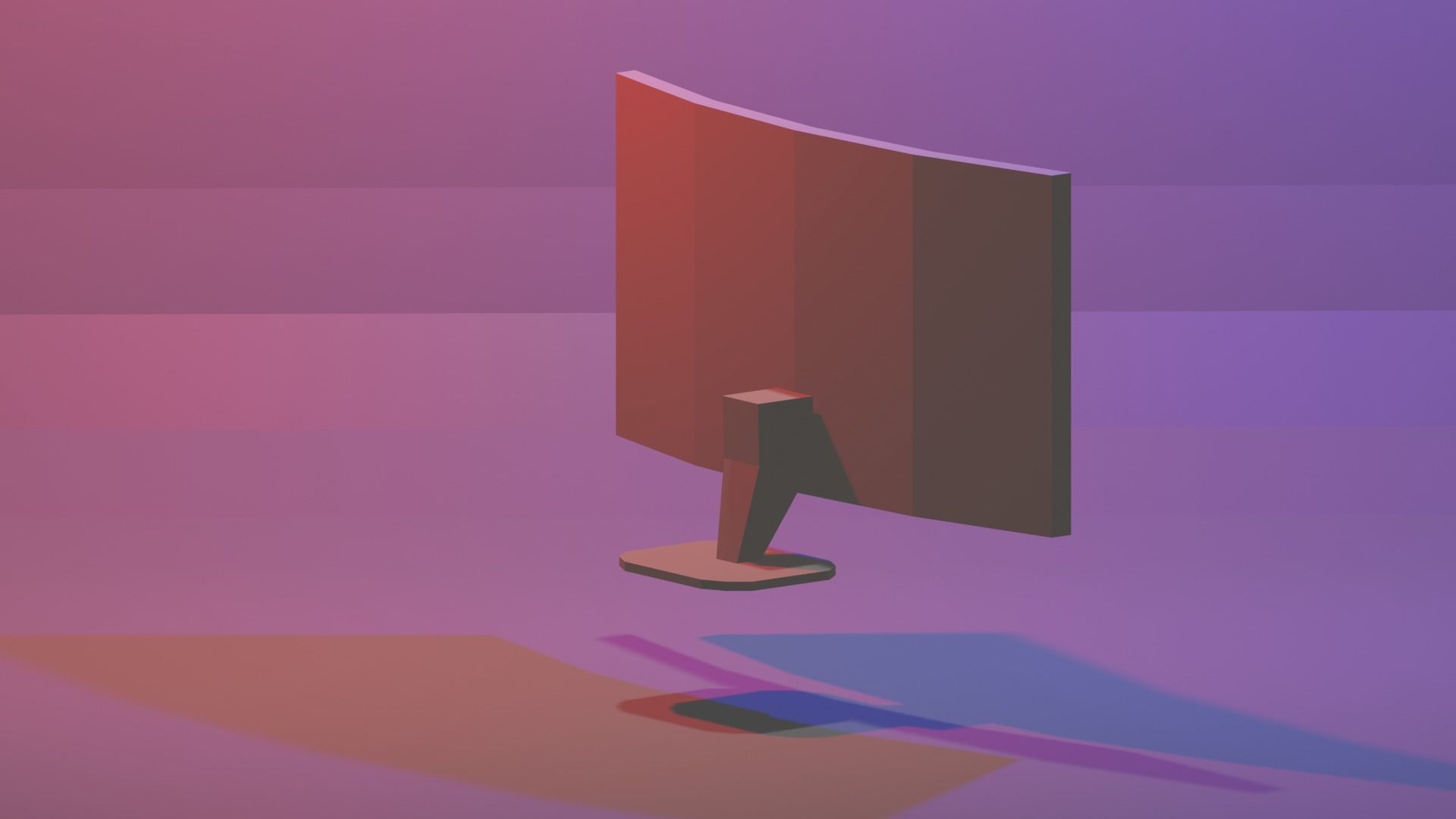 PC MONITOR Low-poly 3D model Low-poly 3D model 3D model_9