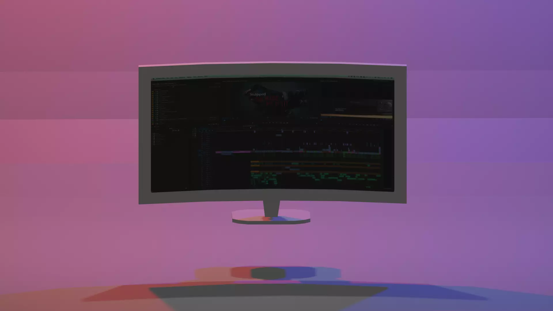 PC MONITOR Low-poly 3D model Low-poly 3D model 3D model_0