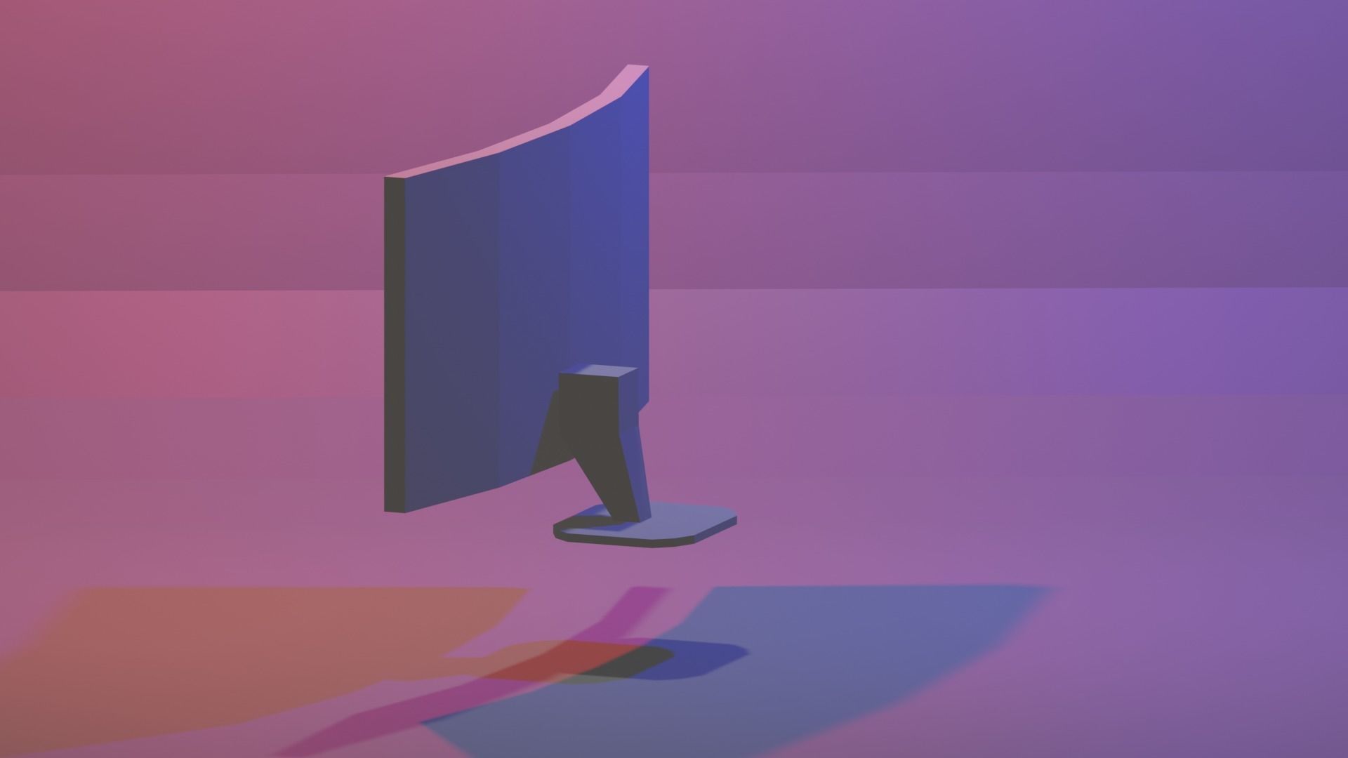 PC MONITOR Low-poly 3D model Low-poly 3D model 3D model_4