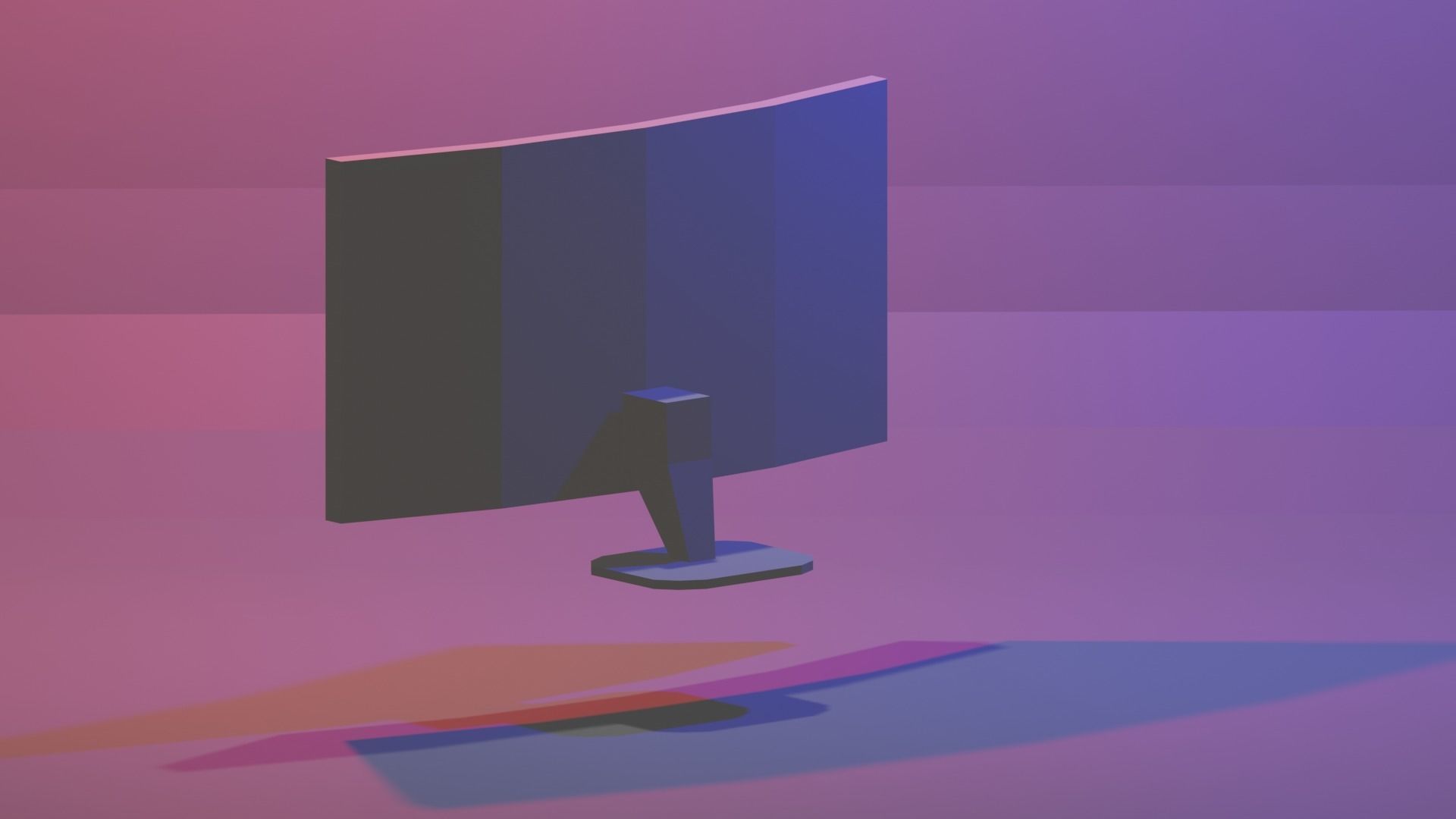 PC MONITOR Low-poly 3D model Low-poly 3D model 3D model_5
