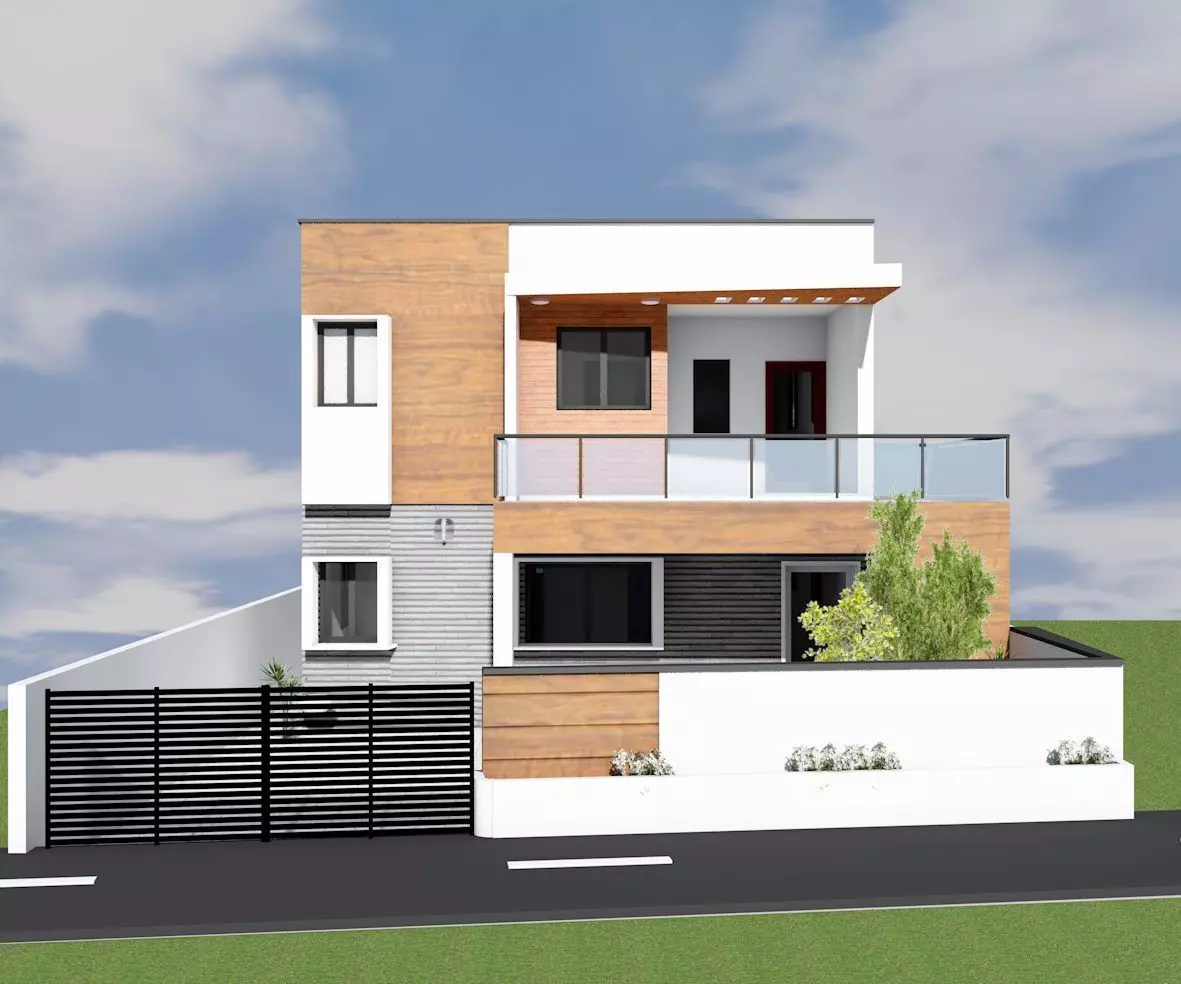 house elevation 3D print model