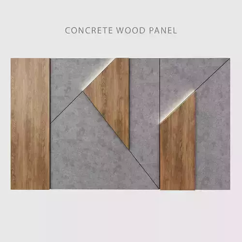 Concrete Wood Panel 2