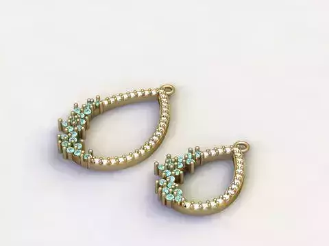 Flora necklace and earrings 08