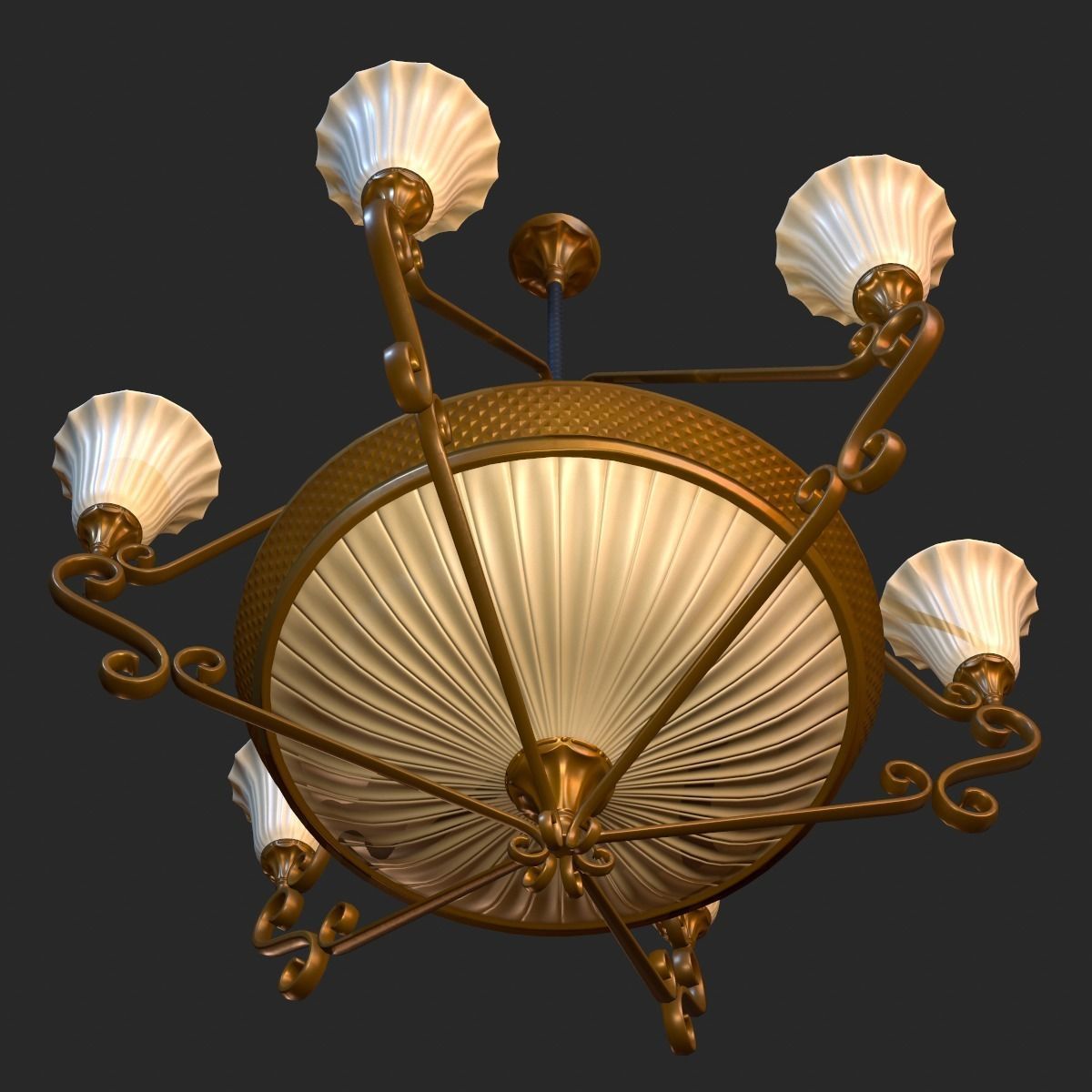 Vintage Light Pack PBR Game Ready Low-poly 3D model_5