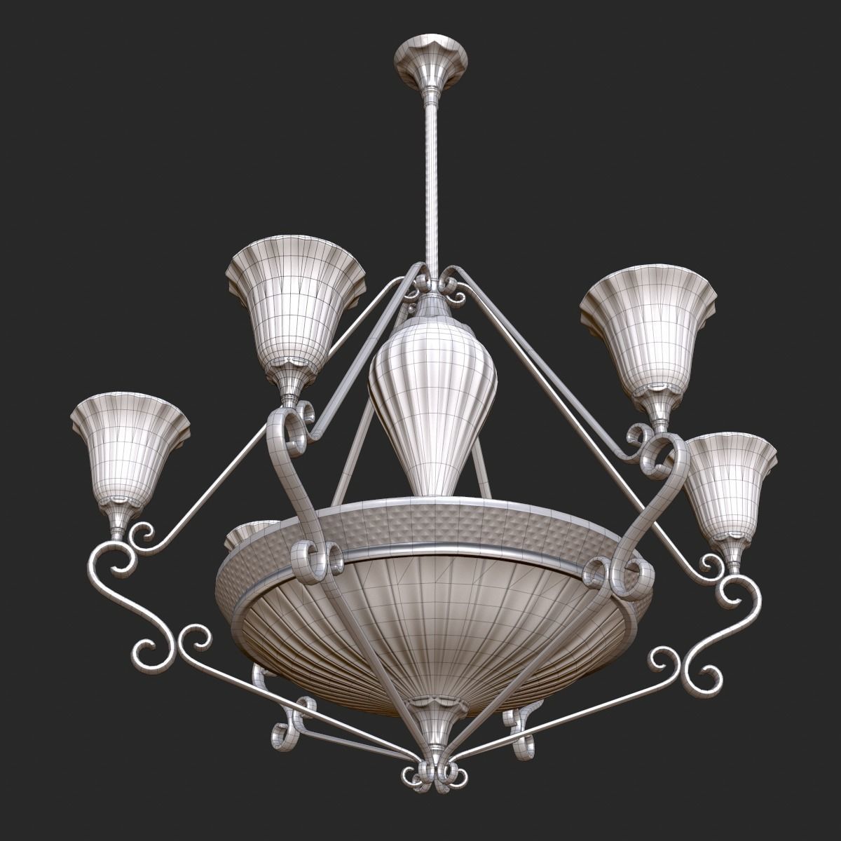 Vintage Light Pack PBR Game Ready Low-poly 3D model_3