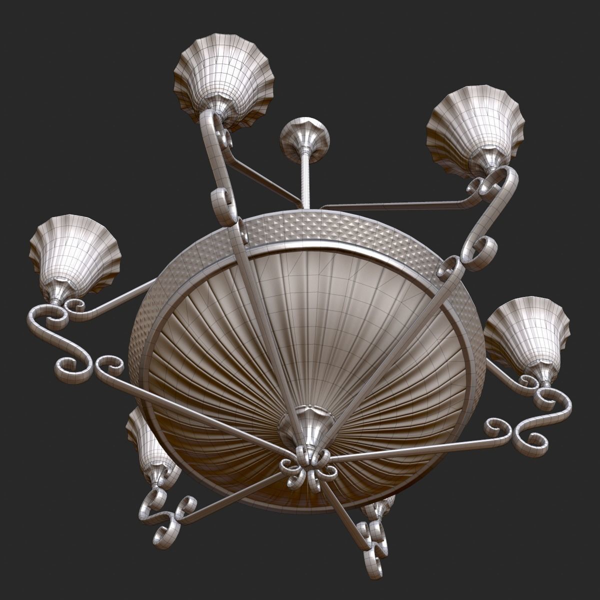 Vintage Light Pack PBR Game Ready Low-poly 3D model_6