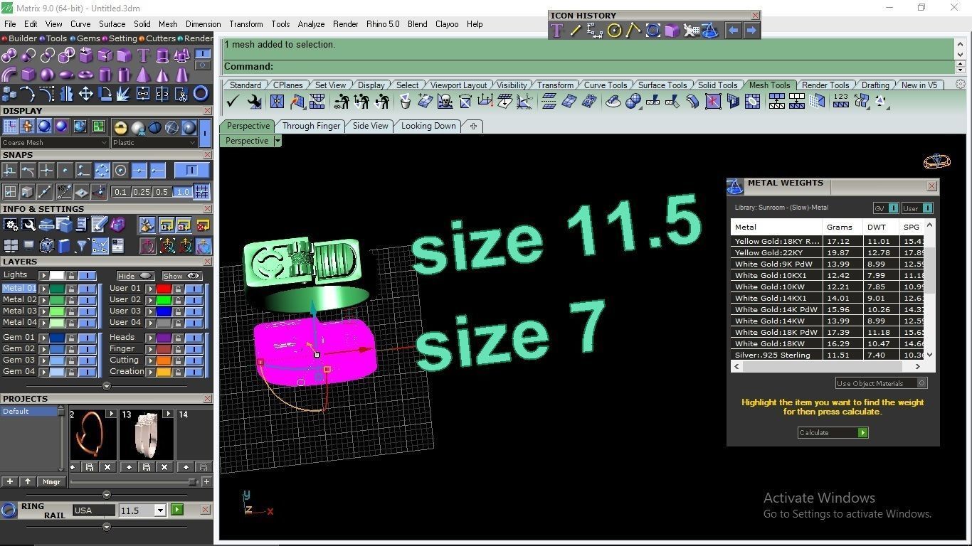 Lighter ring in jewellery 3D print model 3D print model_2