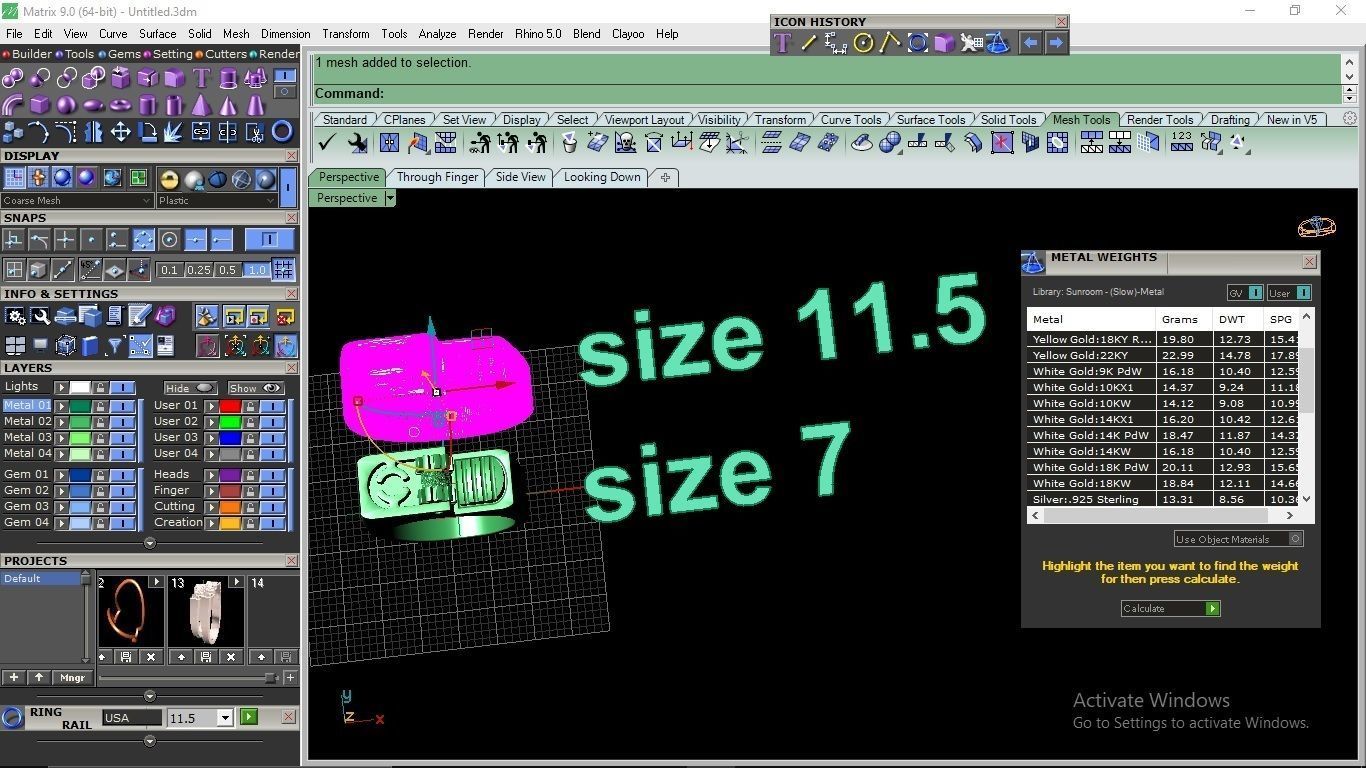 Lighter ring in jewellery 3D print model 3D print model_3