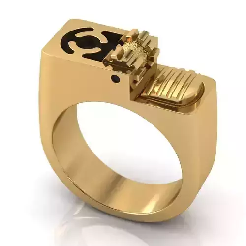 Lighter ring in jewellery 3D print model 3D print model