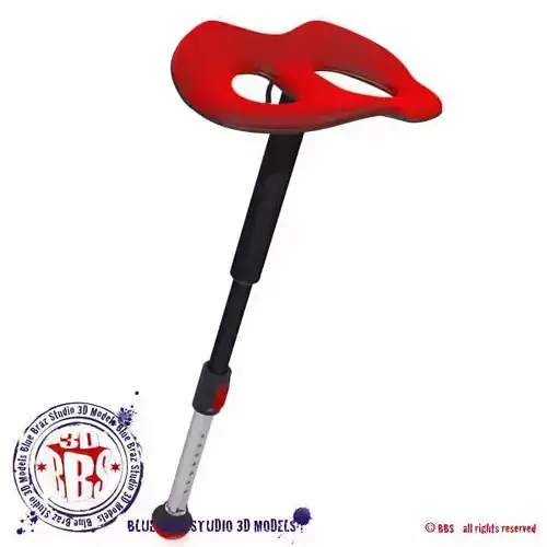 Stool scooter with handle