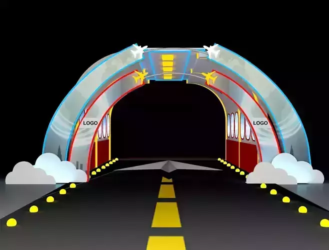 Aeroplane themed Entry gate 