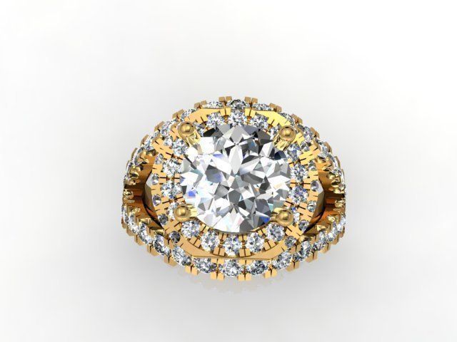 crossover ring 3D print model_2