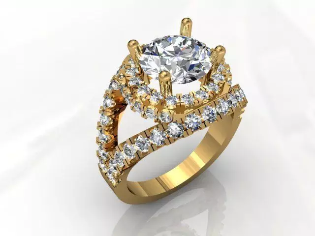 crossover ring 3D print model_0