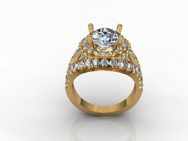 crossover ring 3D print model_1