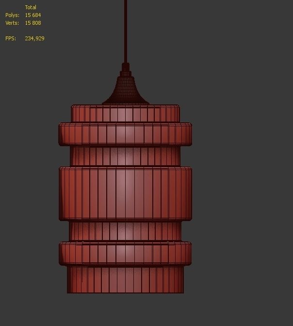 Hanging lamp LOFT HOUSE P-159 3D model_4
