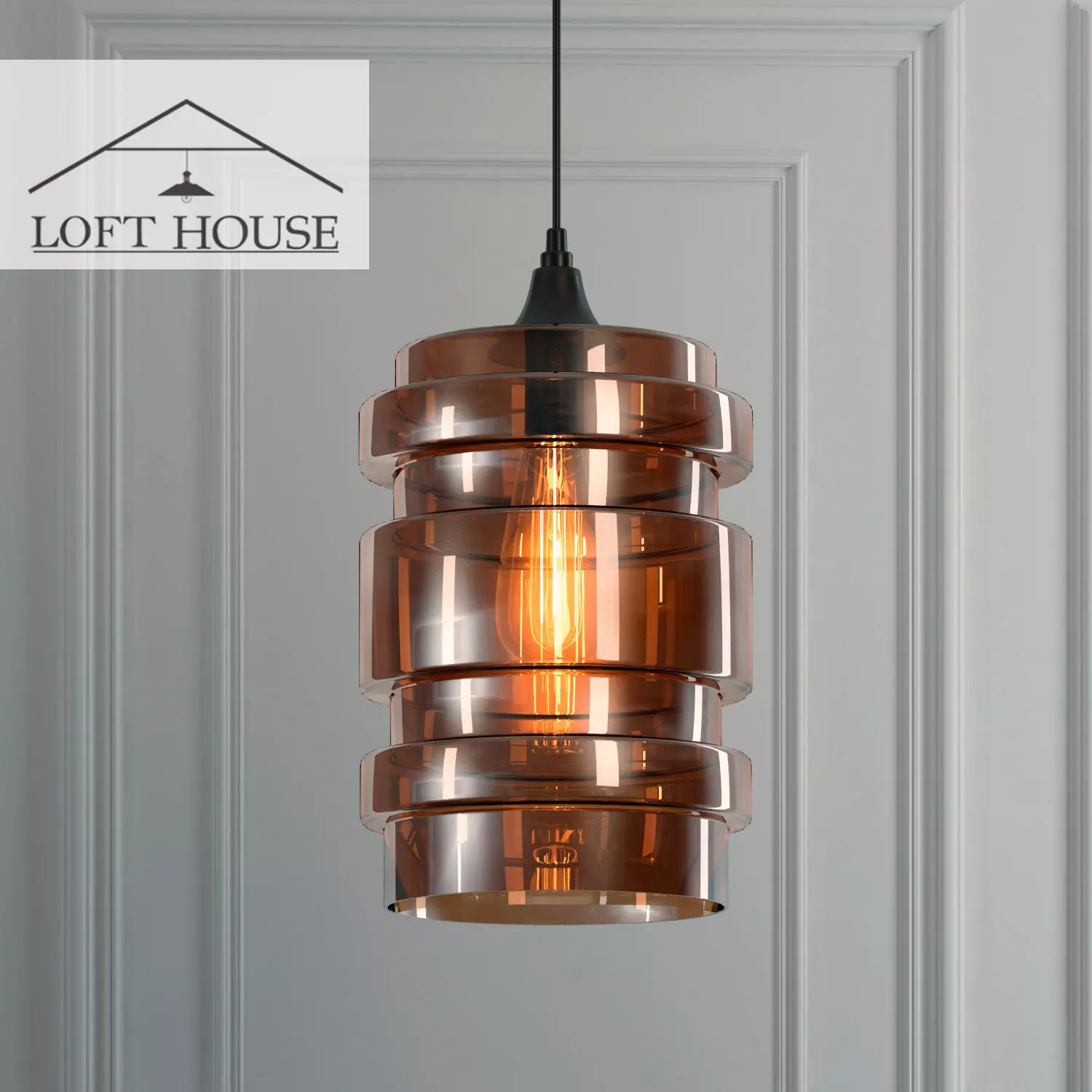 Hanging lamp LOFT HOUSE P-159 3D model_0