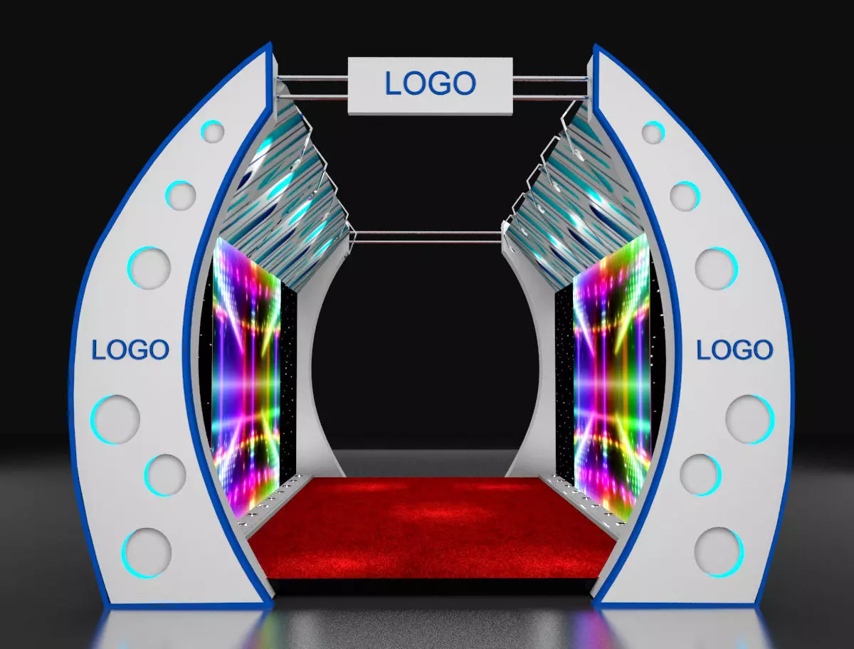 3d Tunnel for events 3D model_0
