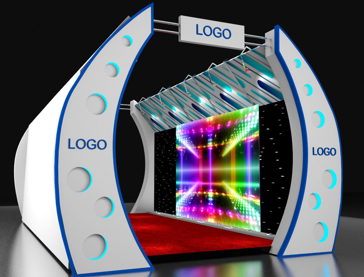 3d Tunnel for events 3D model_1