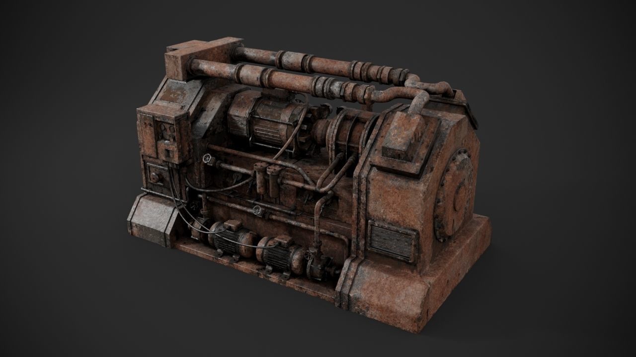 Machinery device 3D model_10