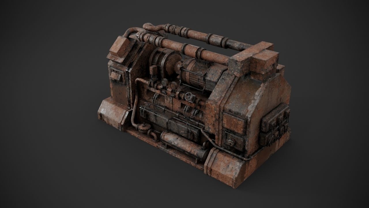 Machinery device 3D model_8