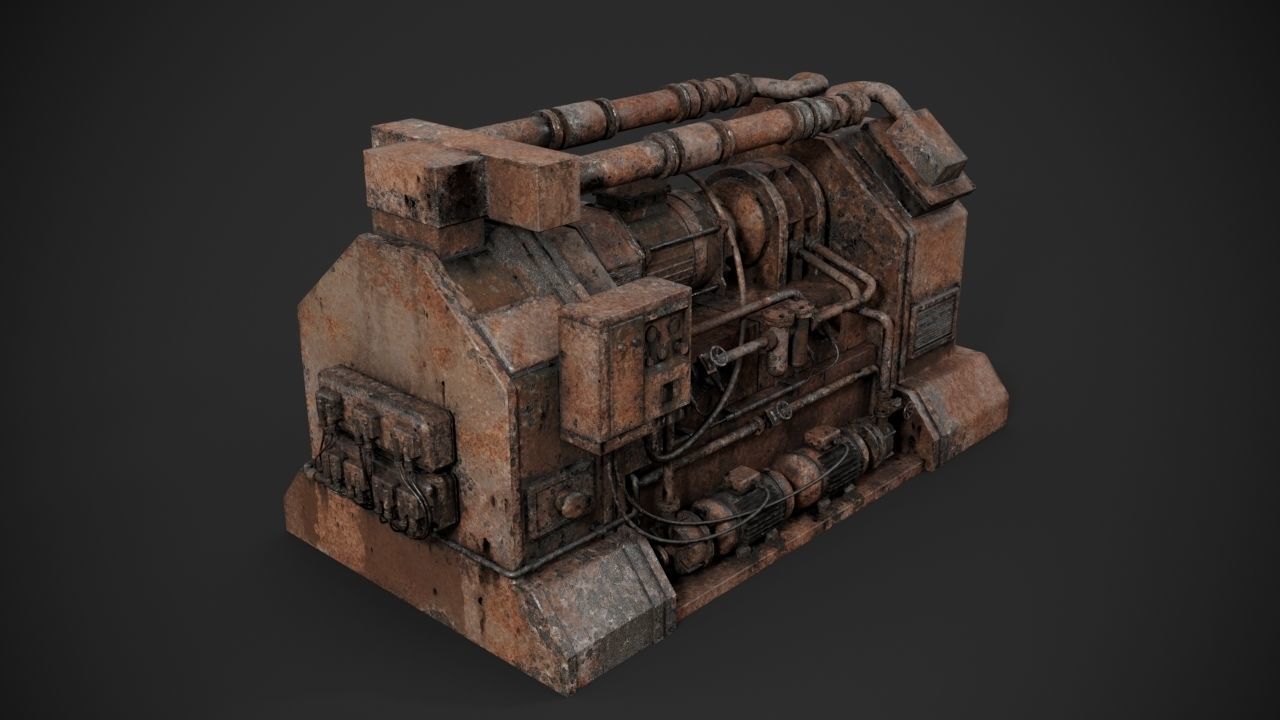 Machinery device 3D model_9
