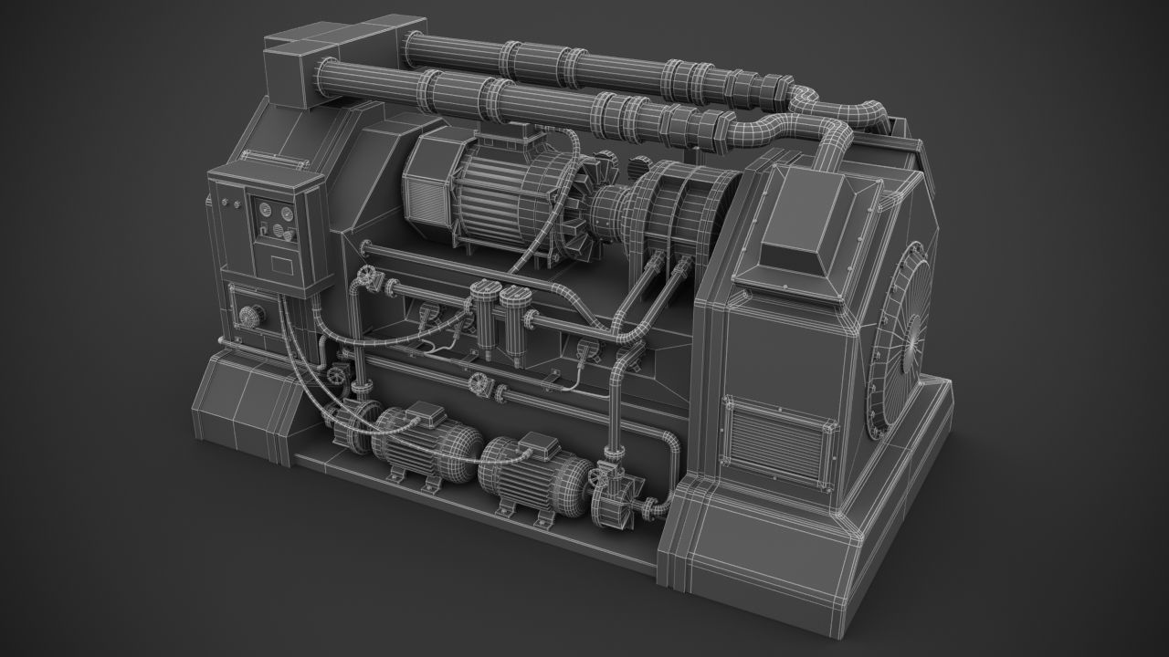 Machinery device 3D model_12