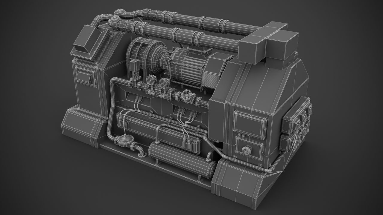Machinery device 3D model_13