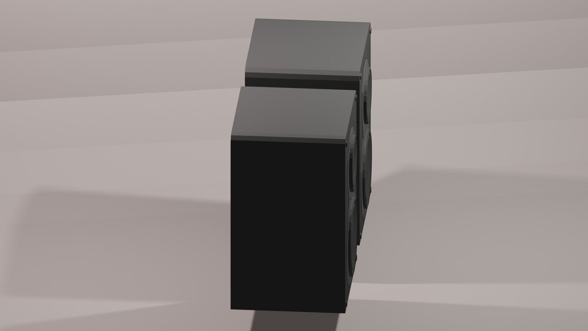 Audio Speaker Low-poly 3D model Low-poly 3D model_3