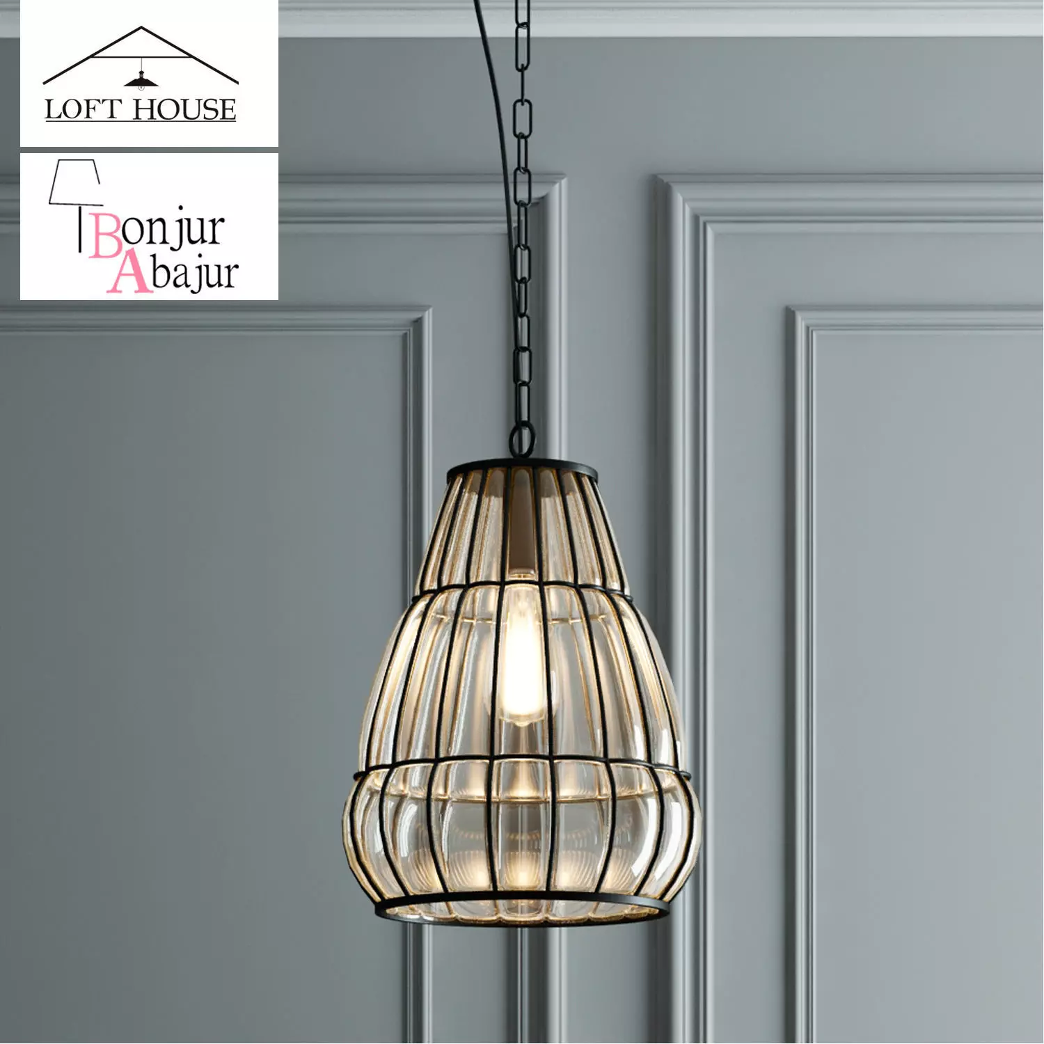 Hanging lamp LOFT HOUSE P-161 3D model