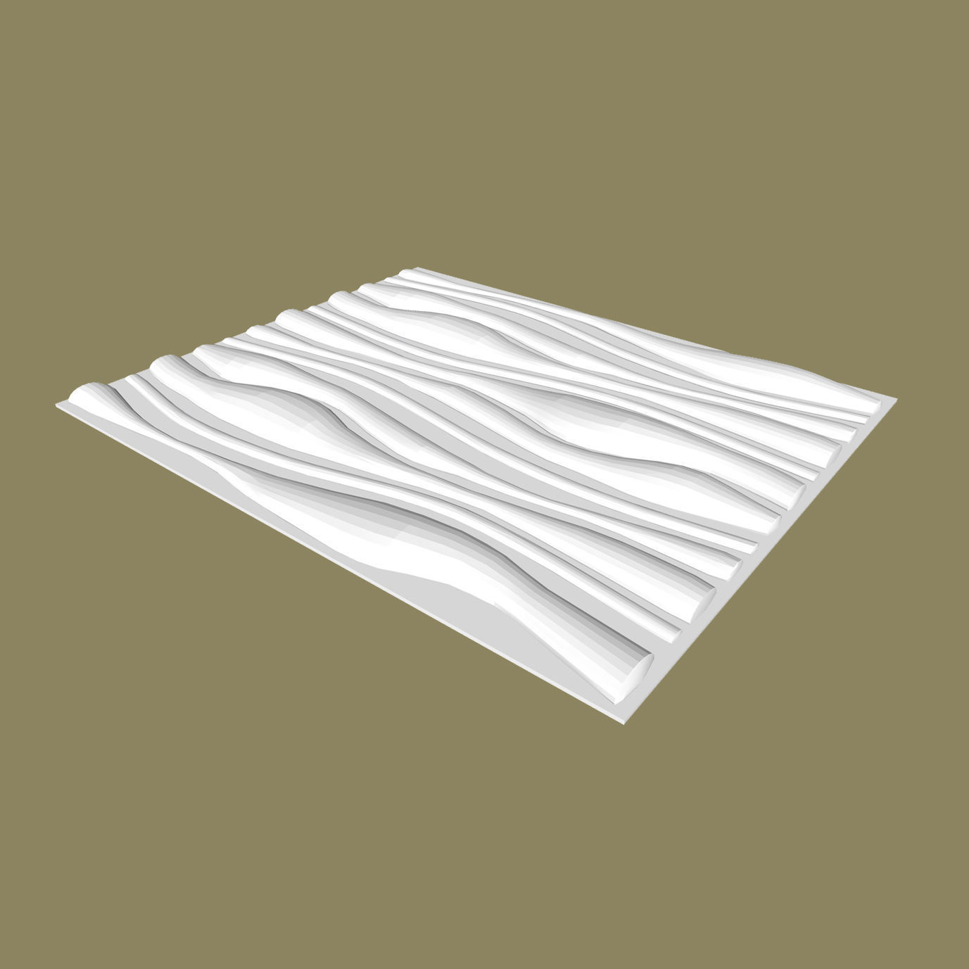 wall panel 3D model_2
